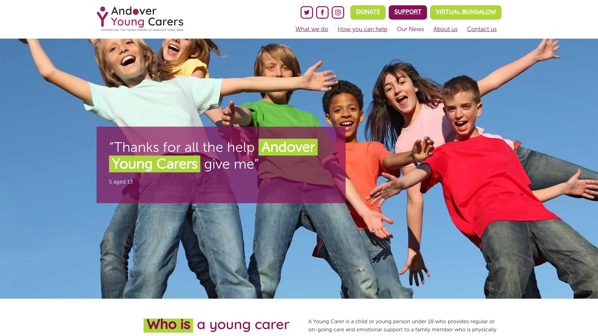 Website screenshot