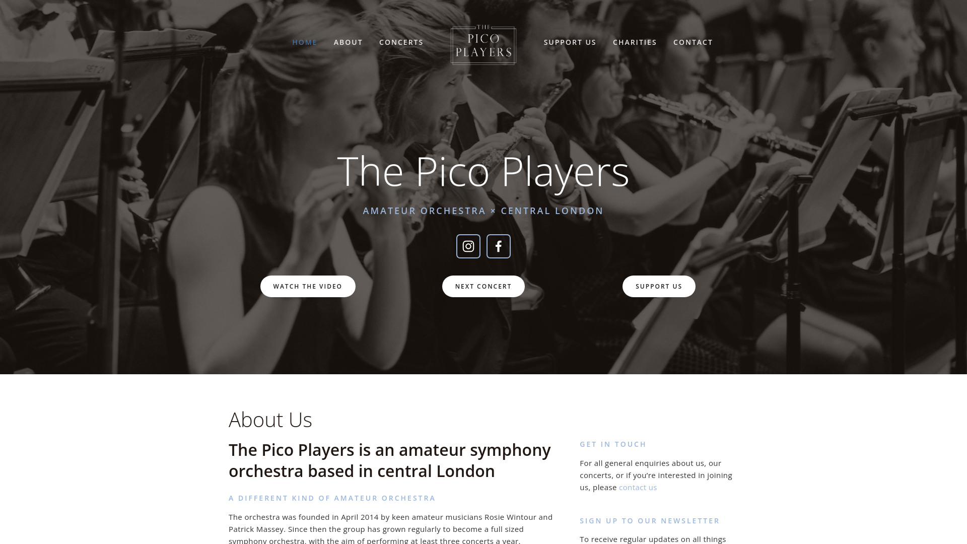 Website screenshot