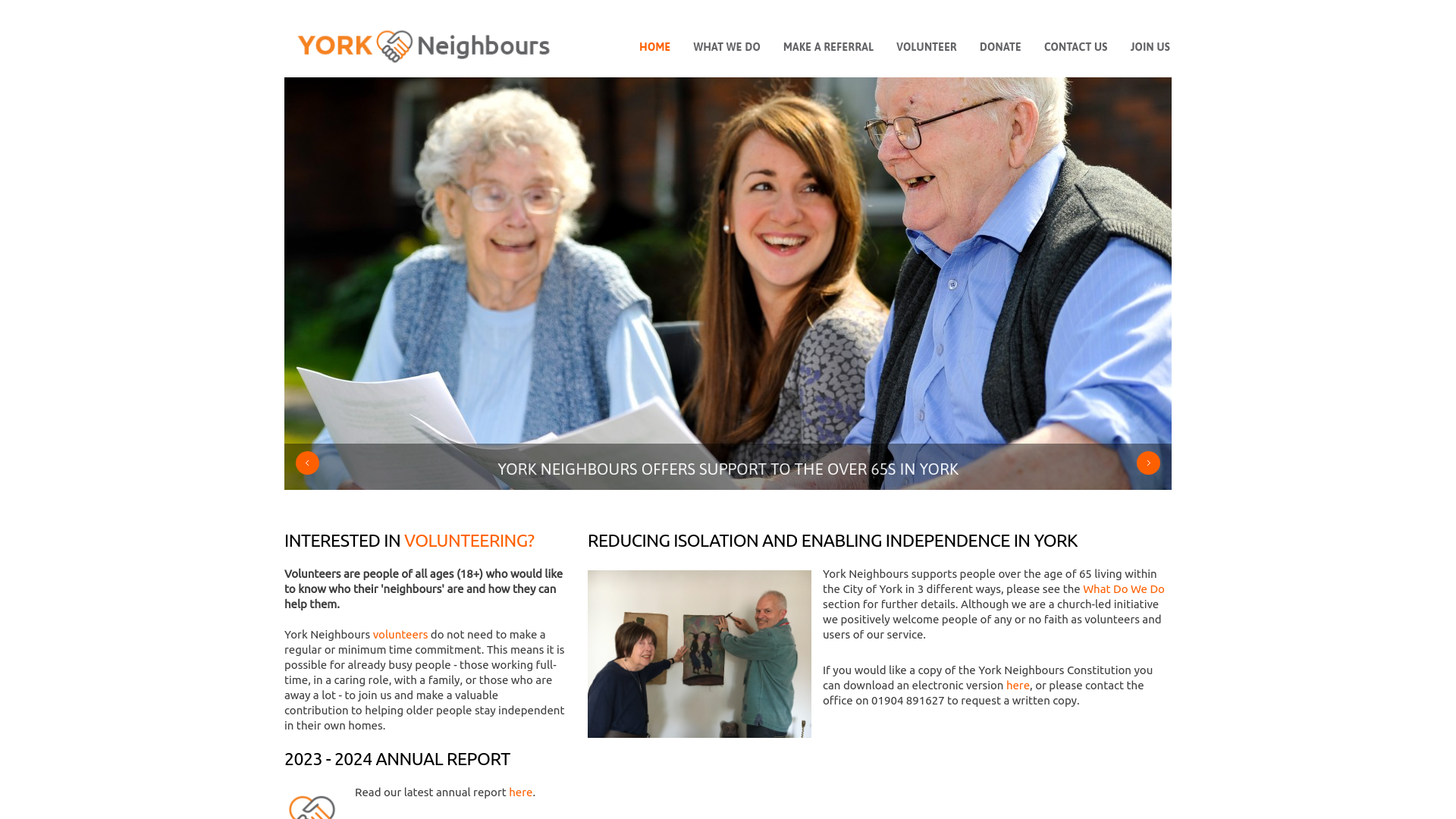Website screenshot