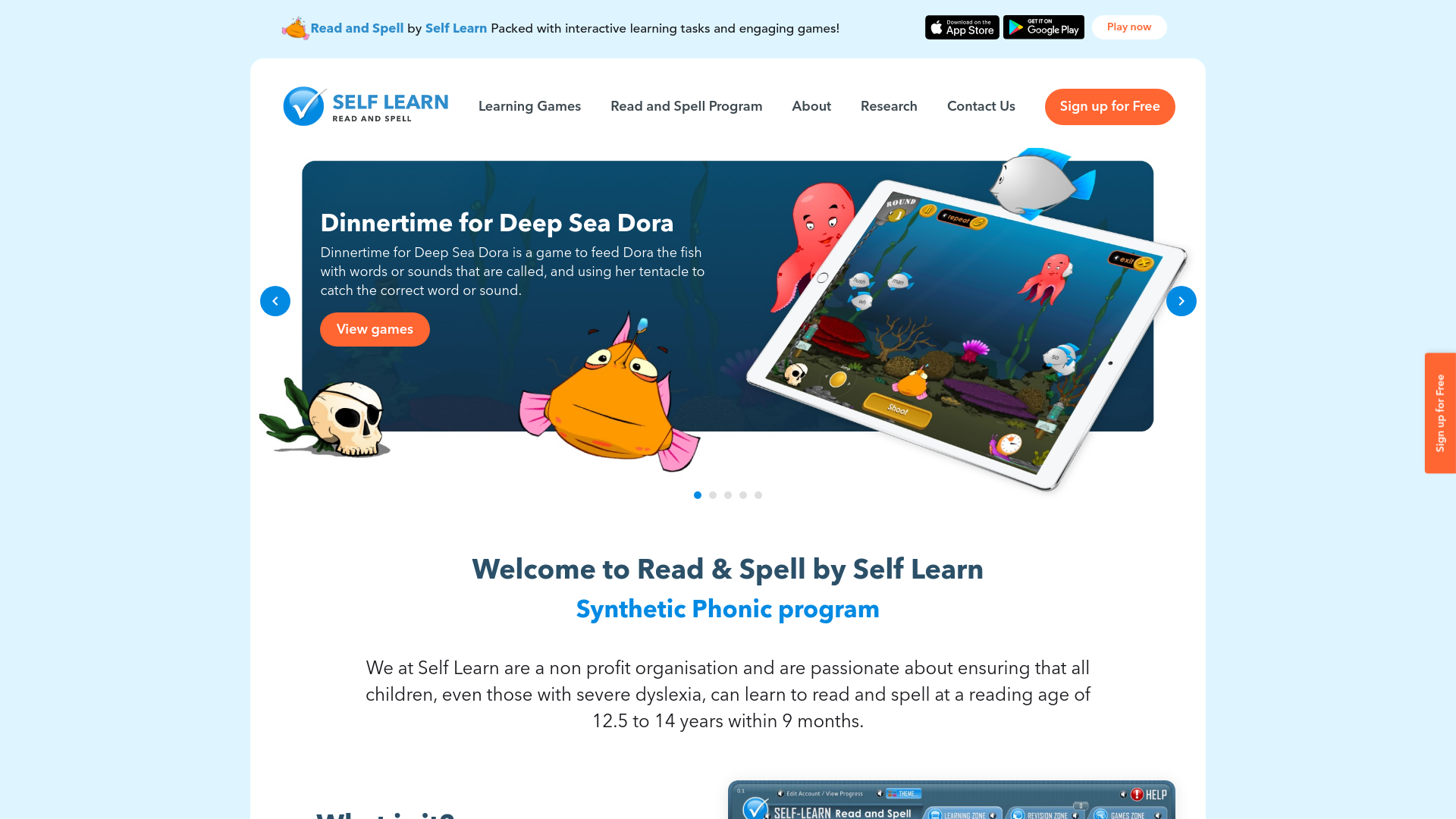 Website screenshot