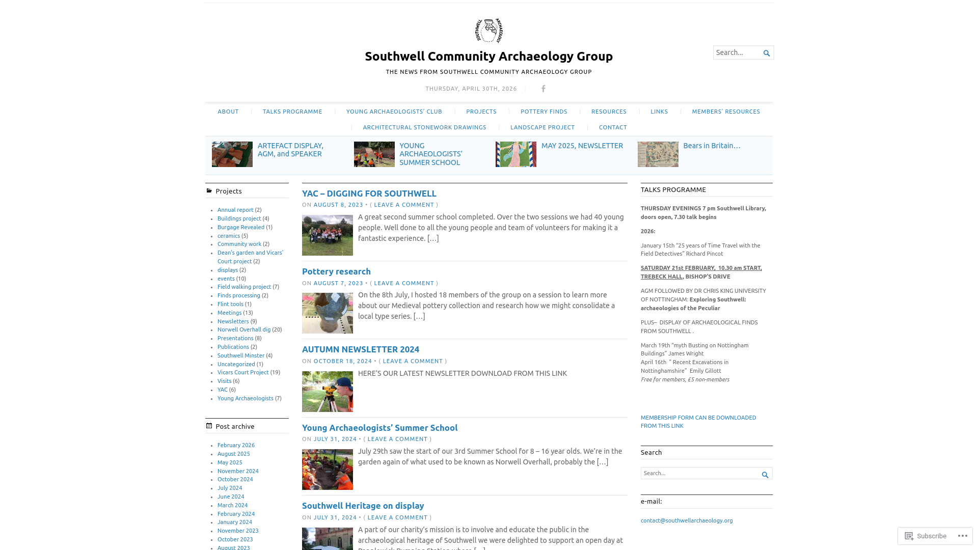 Website screenshot