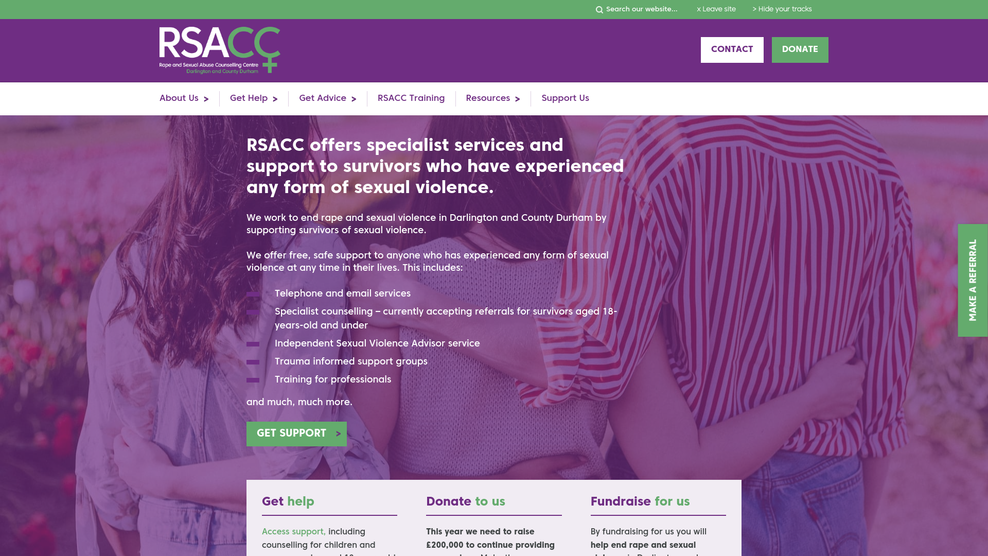 Website screenshot