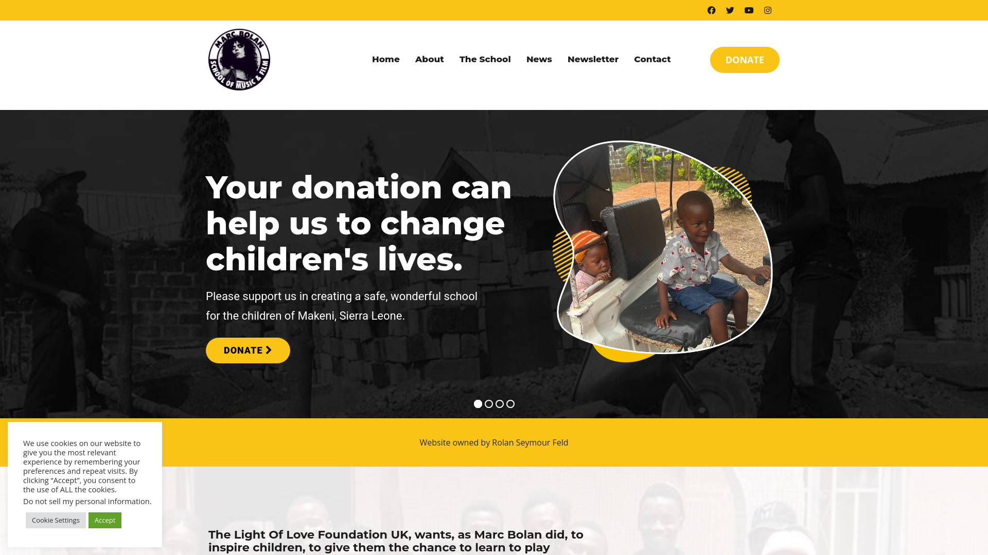 Website screenshot
