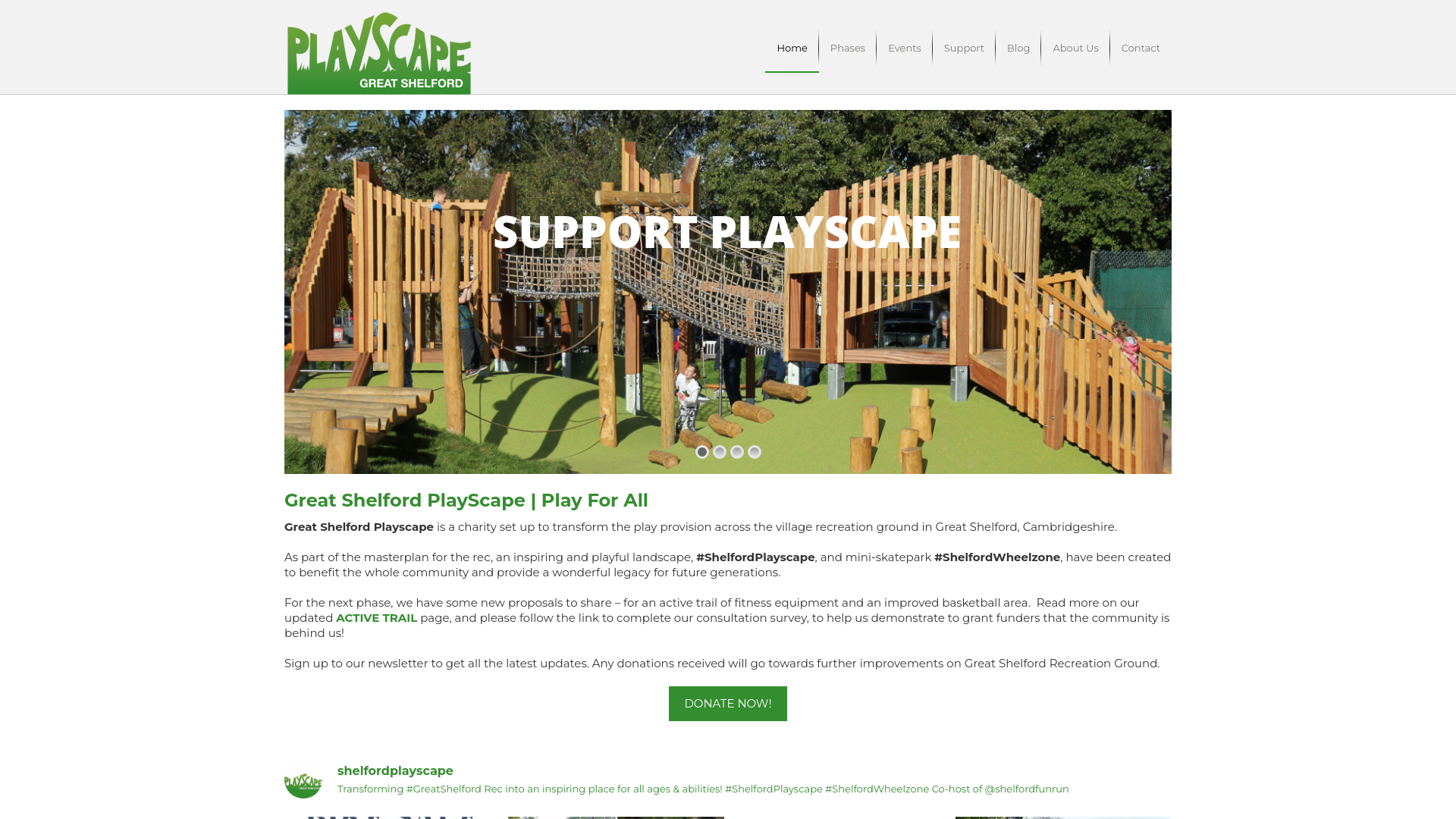 Website screenshot