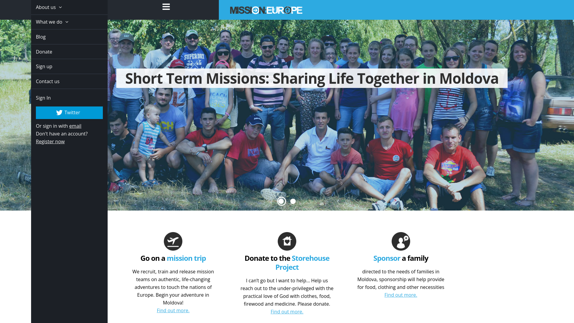 Website screenshot