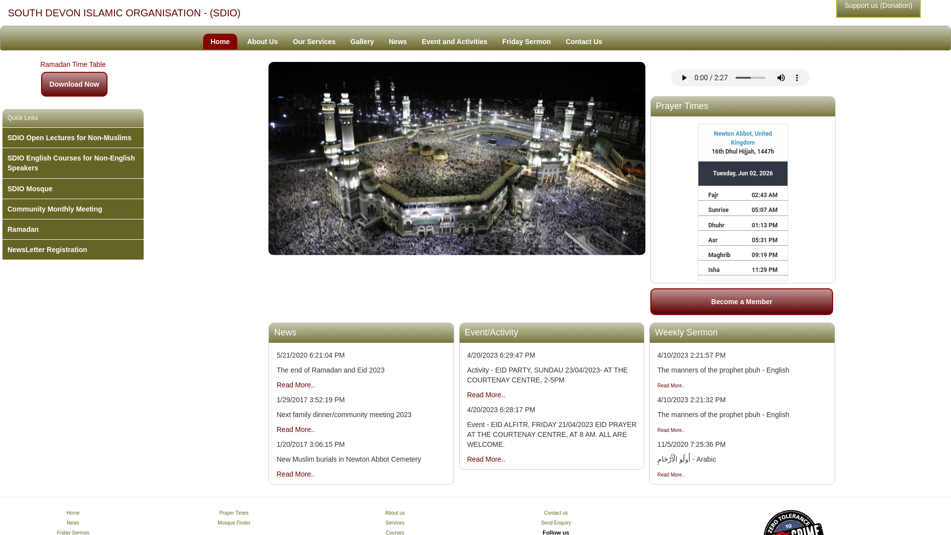 Website screenshot