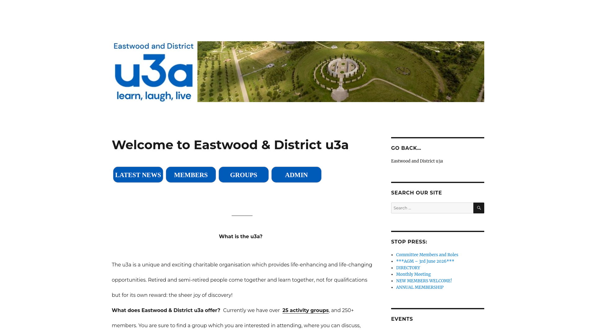 Website screenshot