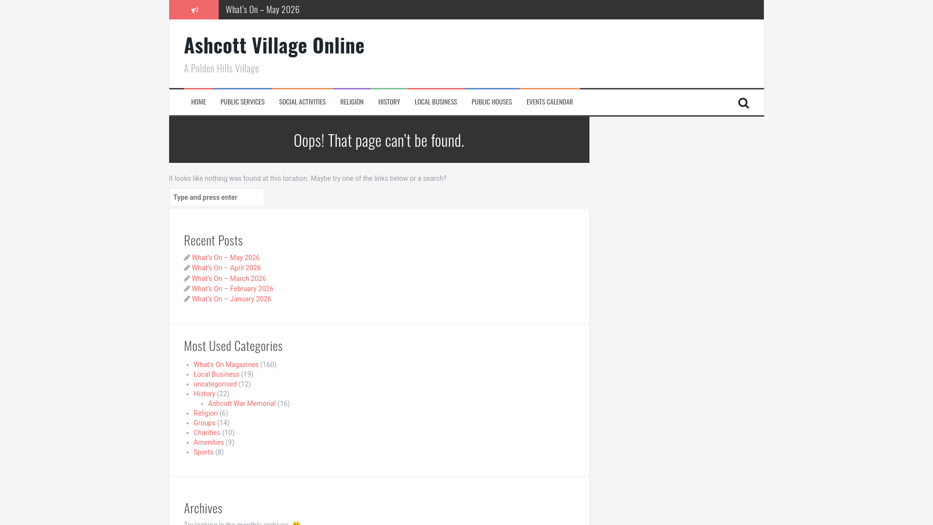 Website screenshot