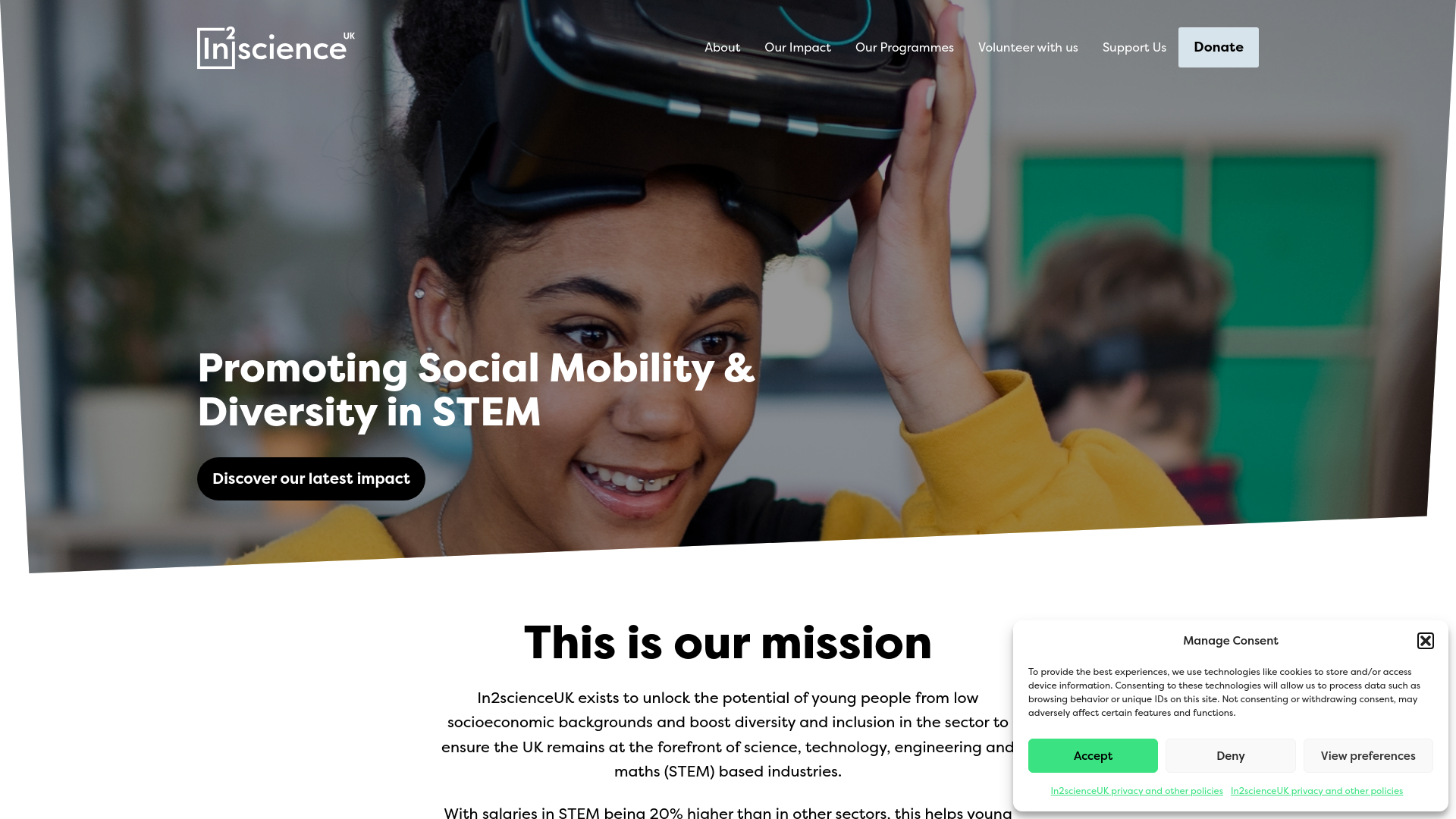 Website screenshot
