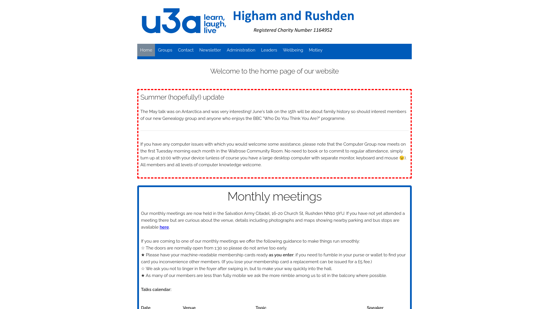 Website screenshot