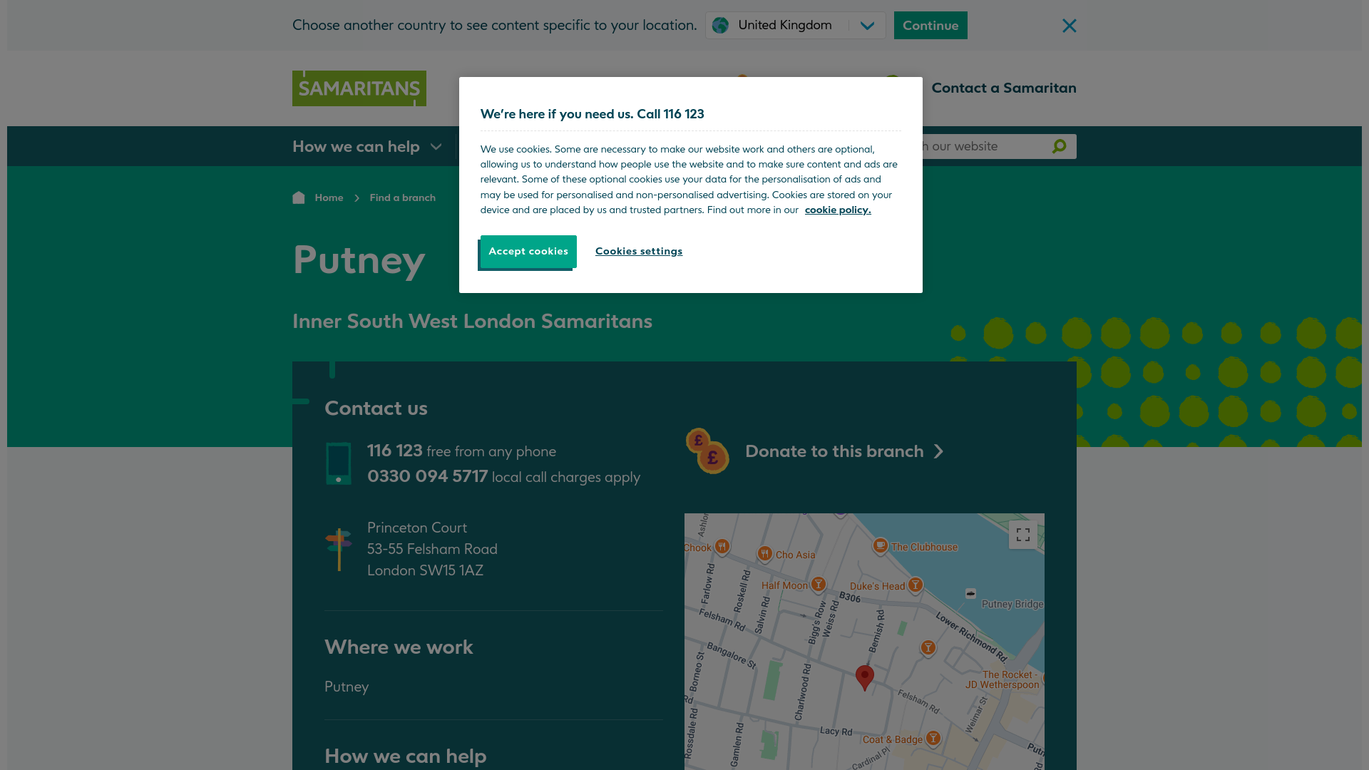 Website screenshot