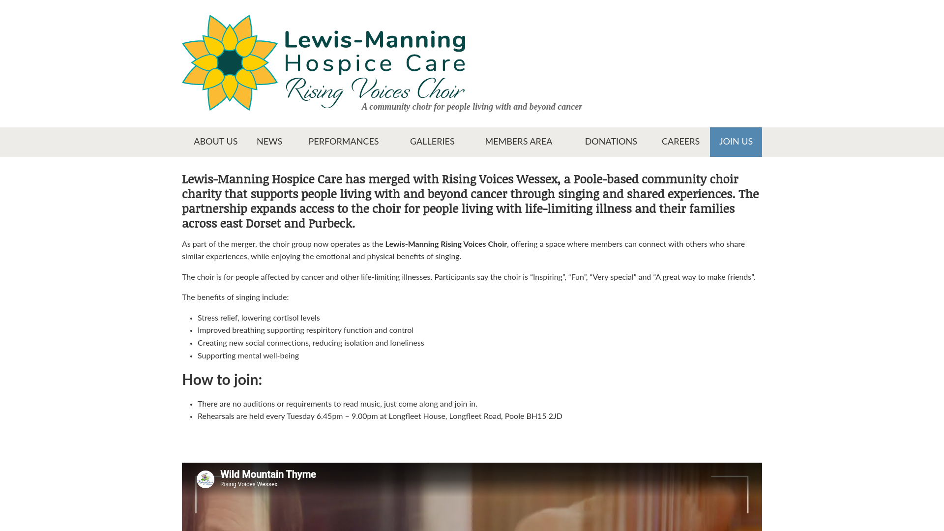 Website screenshot