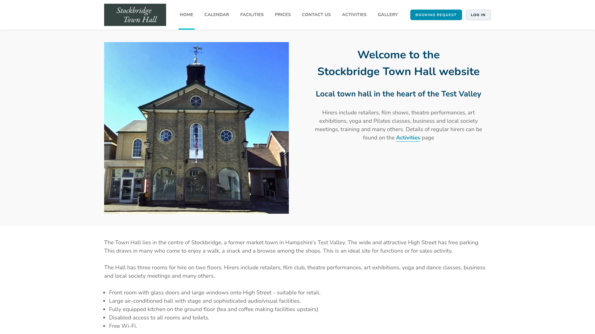 Website screenshot