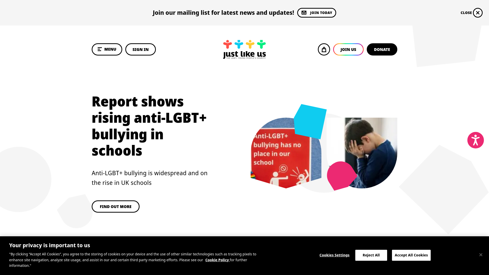 Website screenshot