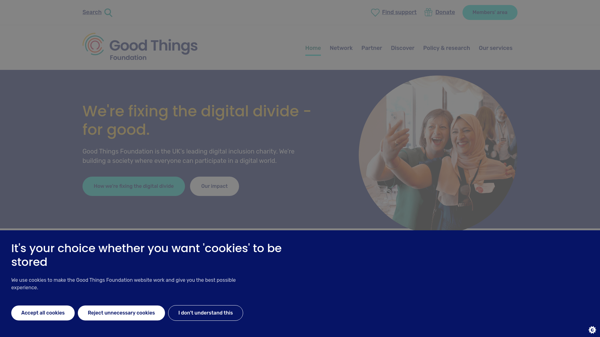 Website screenshot