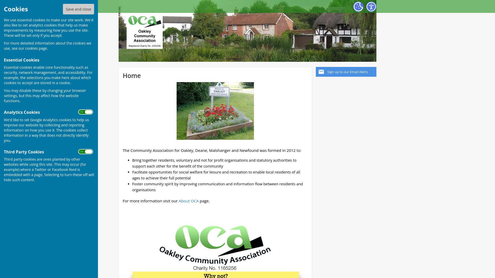 Website screenshot