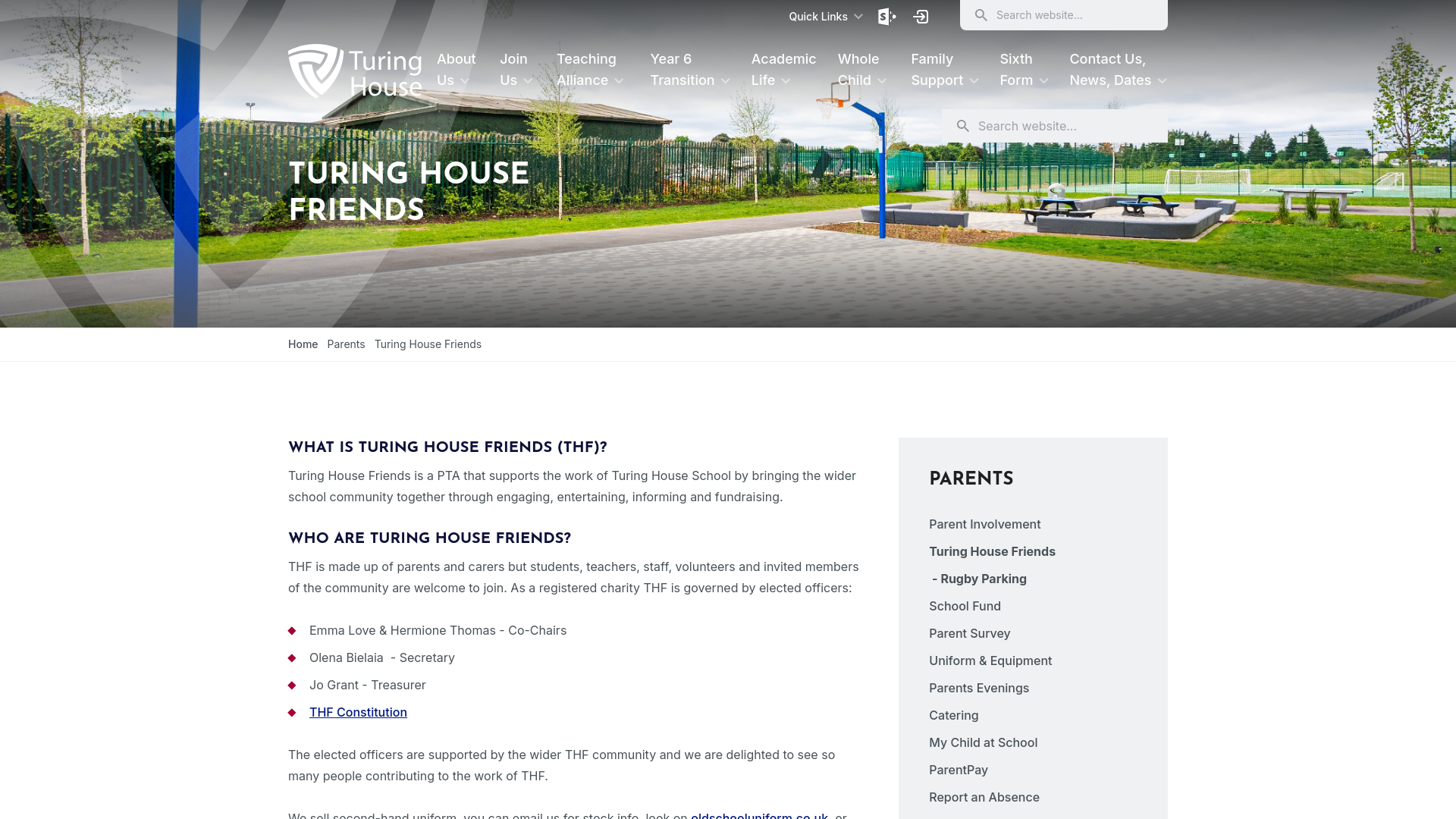Website screenshot