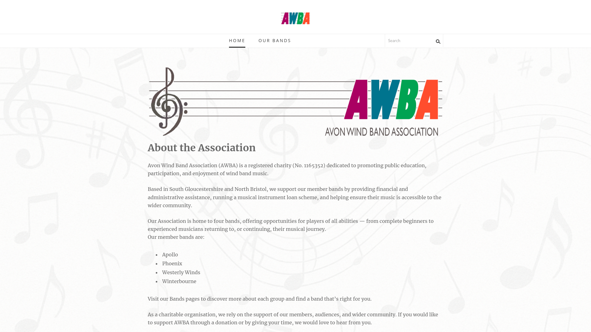 Website screenshot
