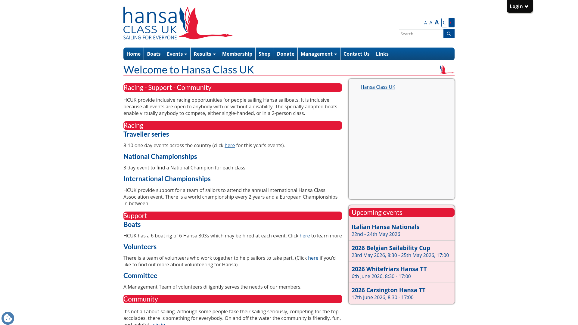Website screenshot