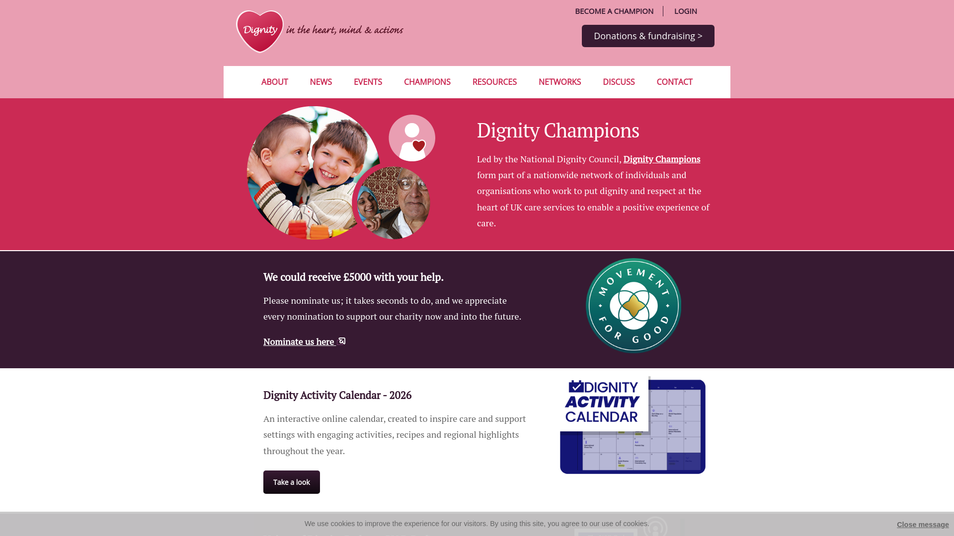 Website screenshot