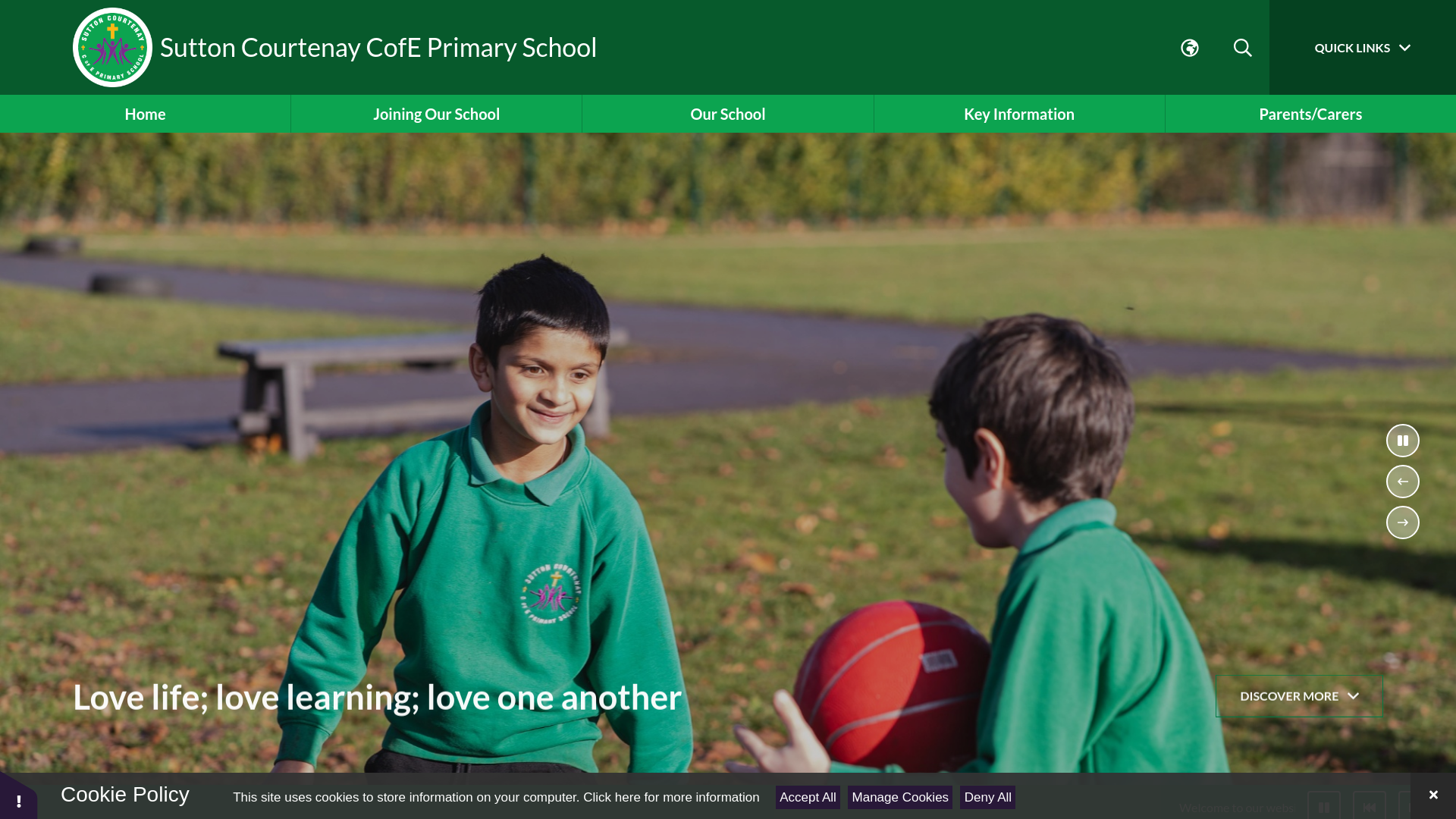 Website screenshot