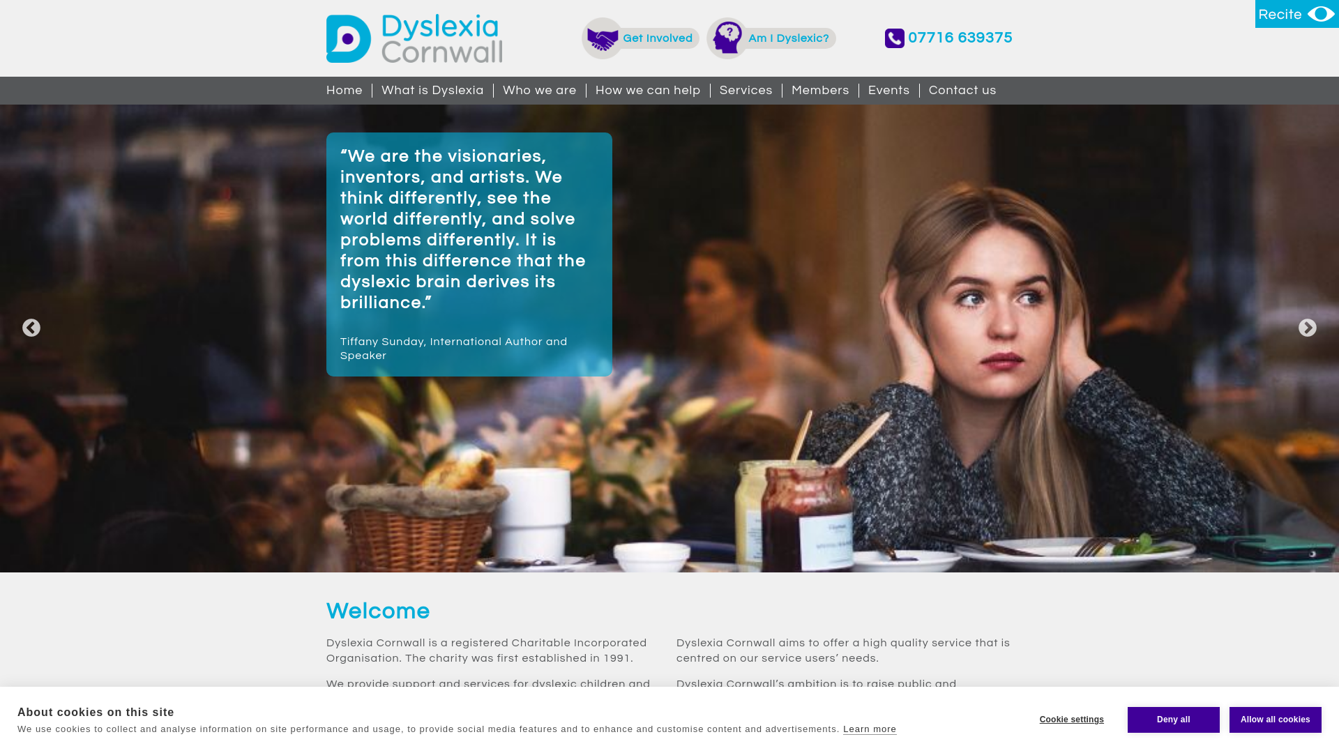 Website screenshot