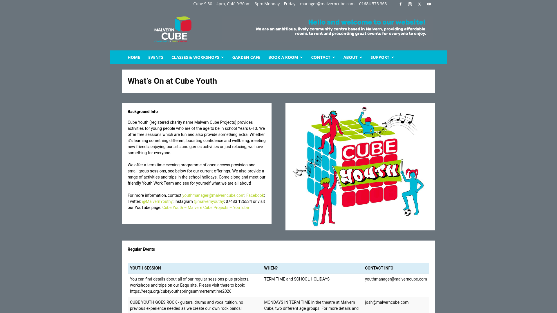 Website screenshot