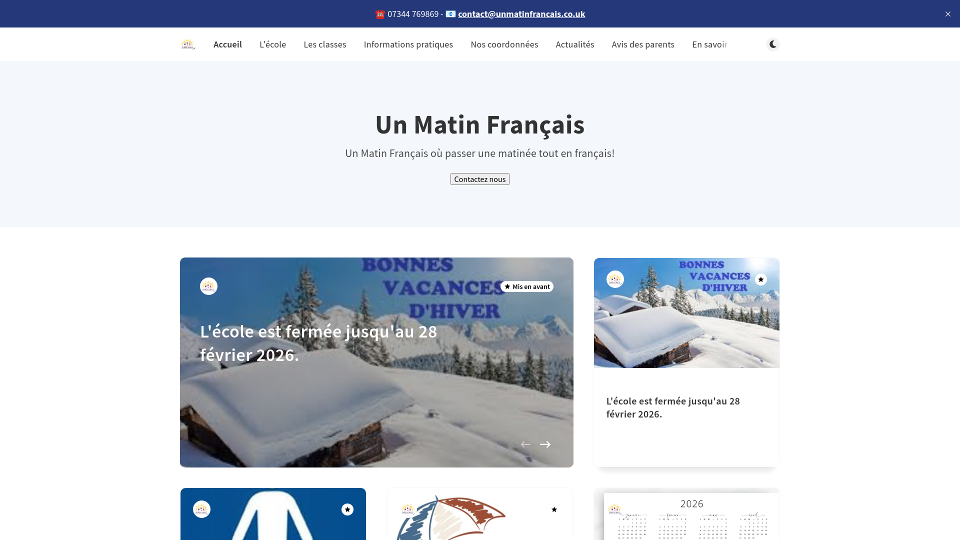 Website screenshot