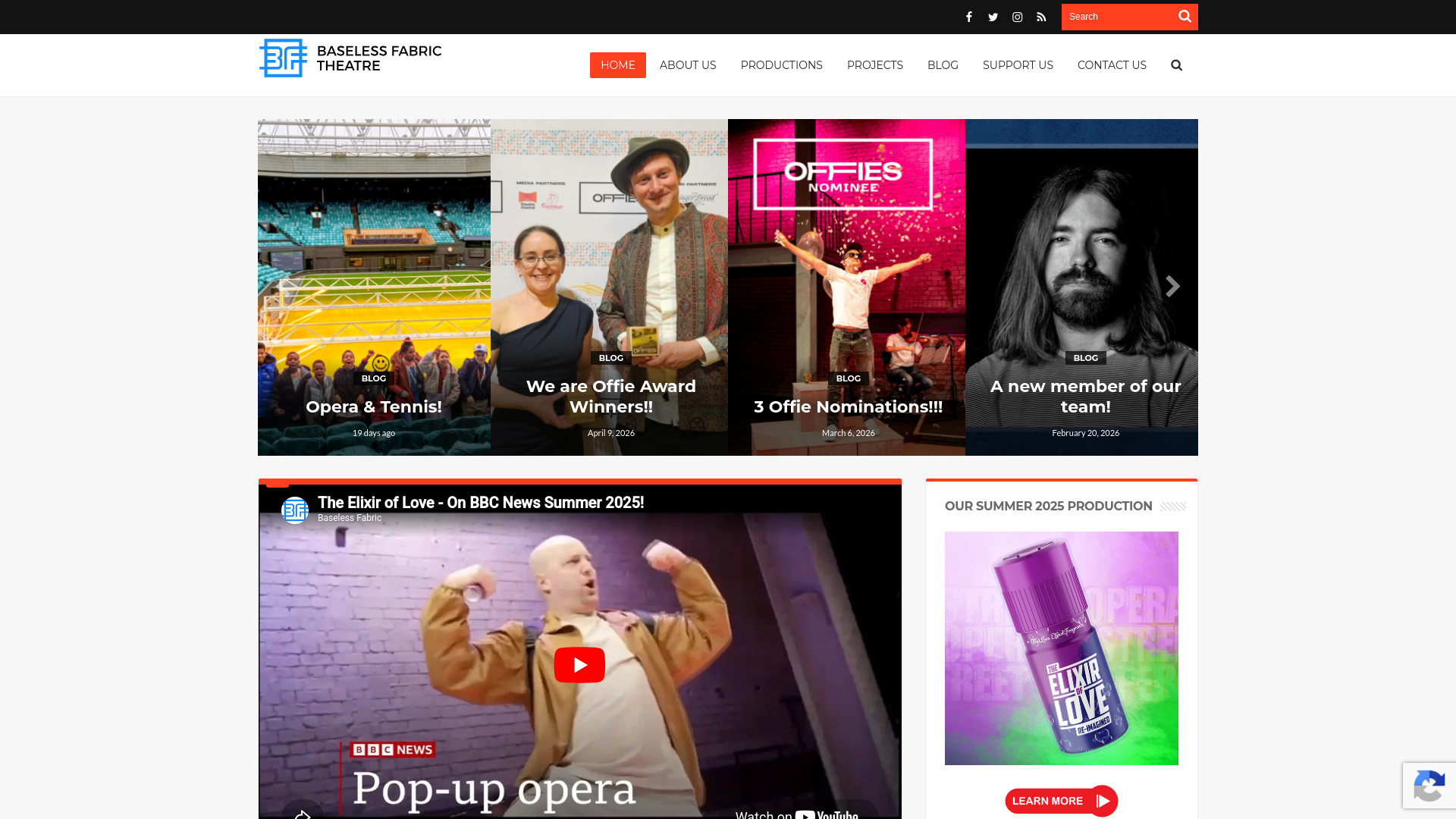 Website screenshot