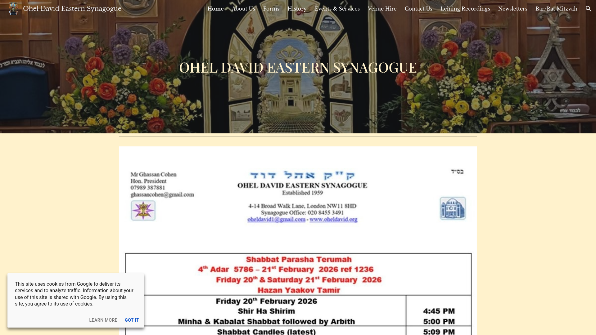 Website screenshot