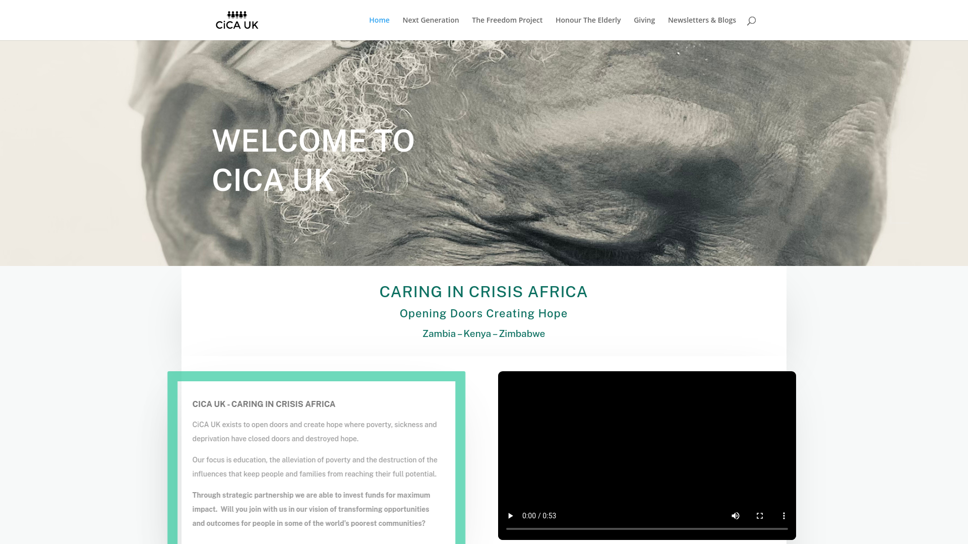 Website screenshot