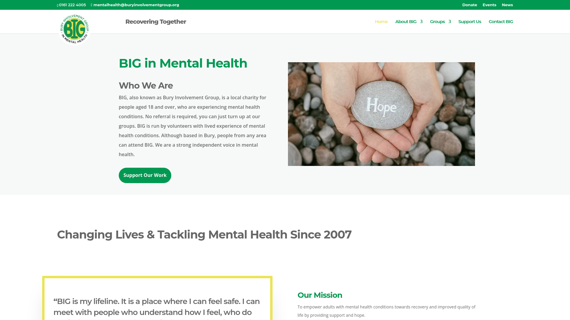Website screenshot