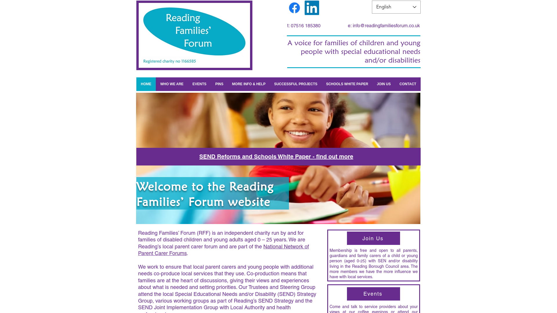 Website screenshot