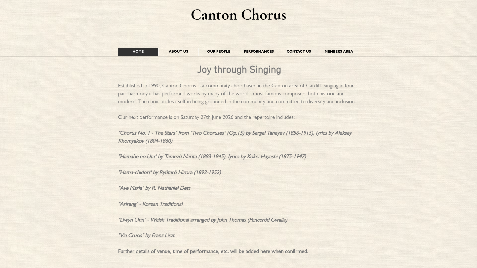 Website screenshot