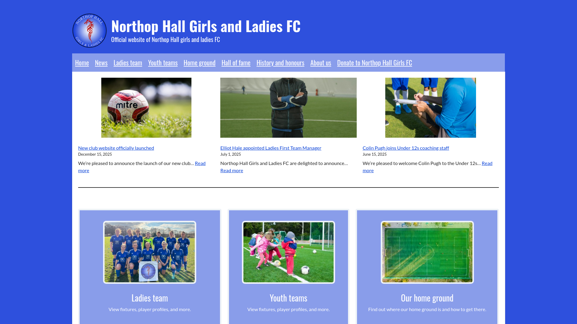 Website screenshot