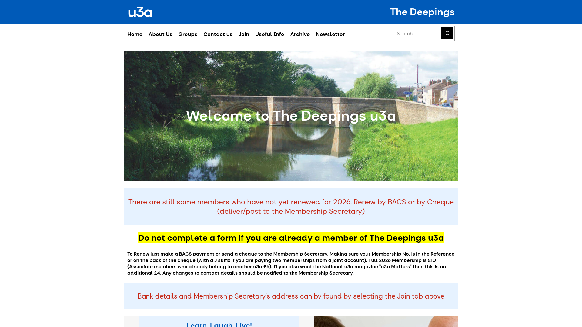 Website screenshot