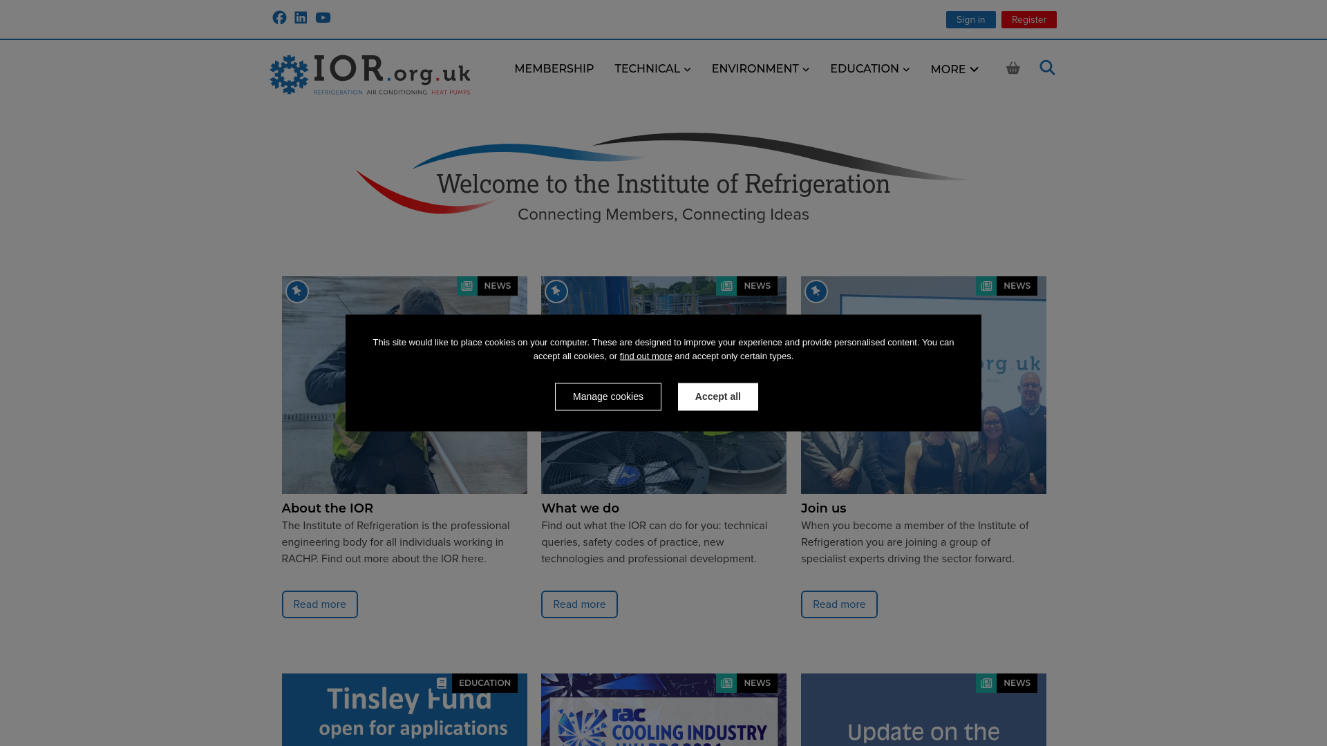 Website screenshot