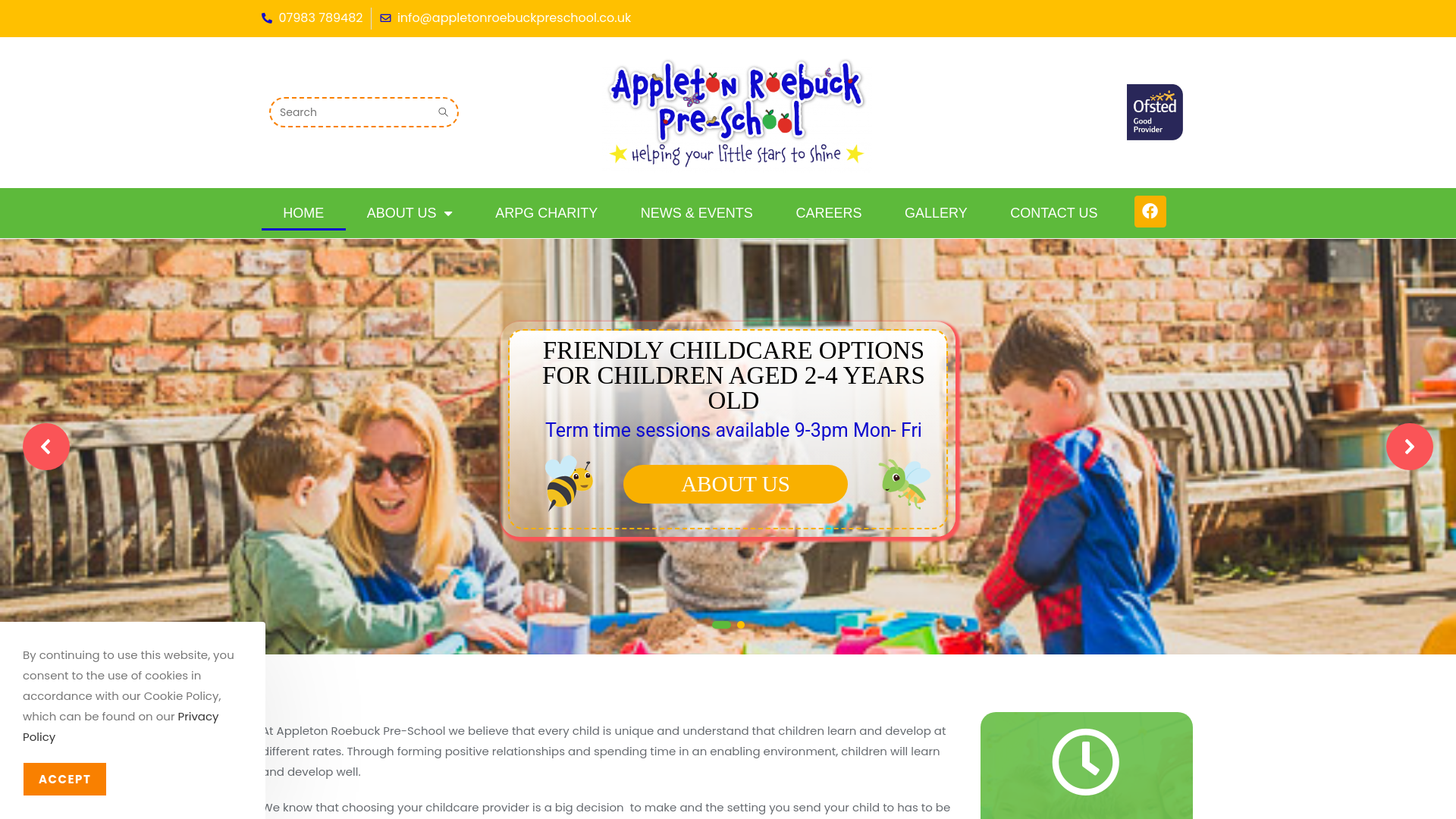 Website screenshot