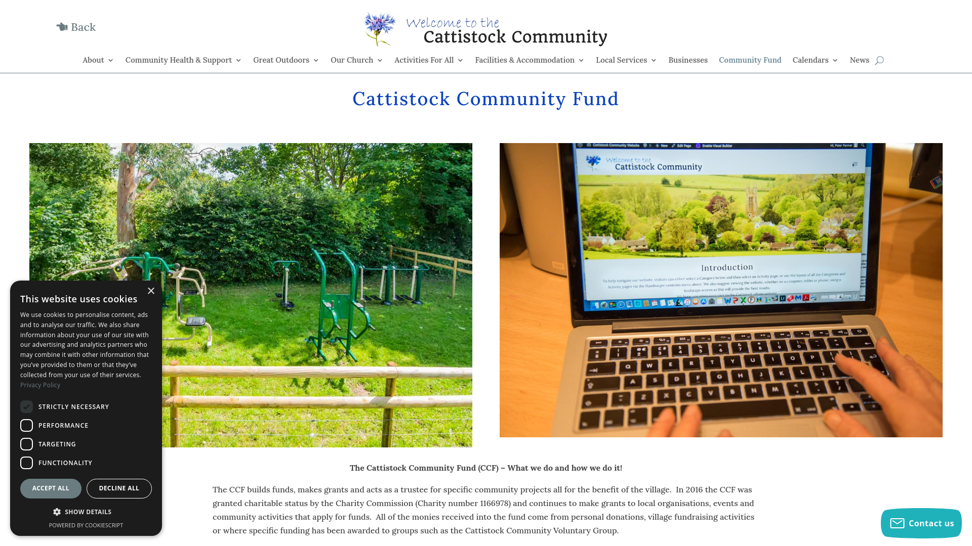 Website screenshot
