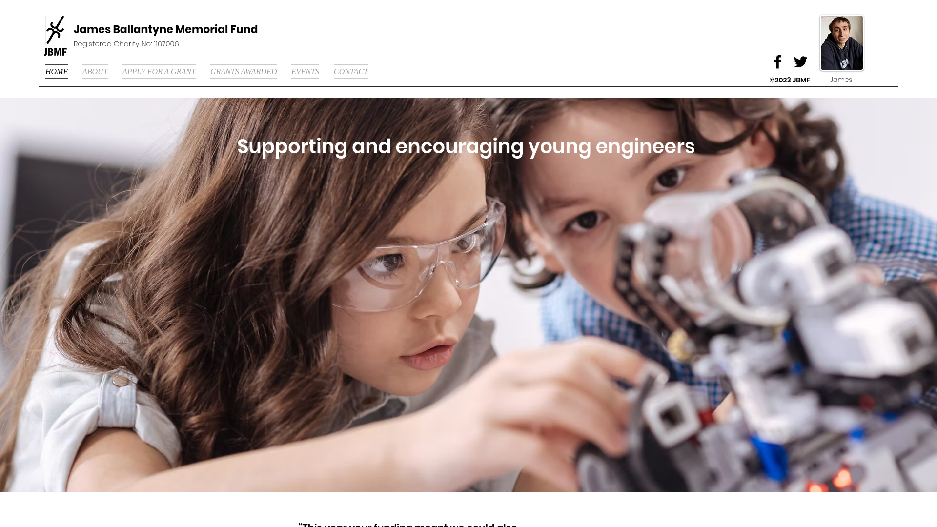 Website screenshot