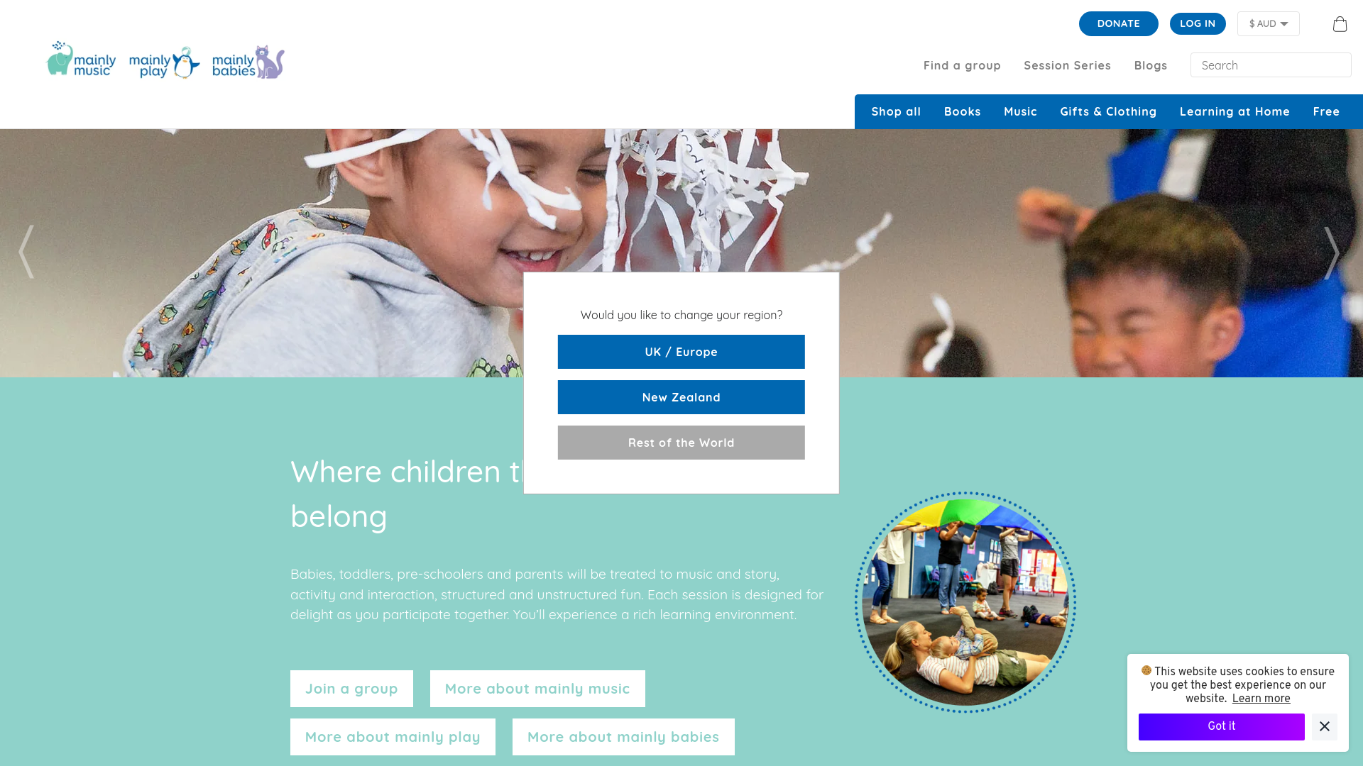 Website screenshot