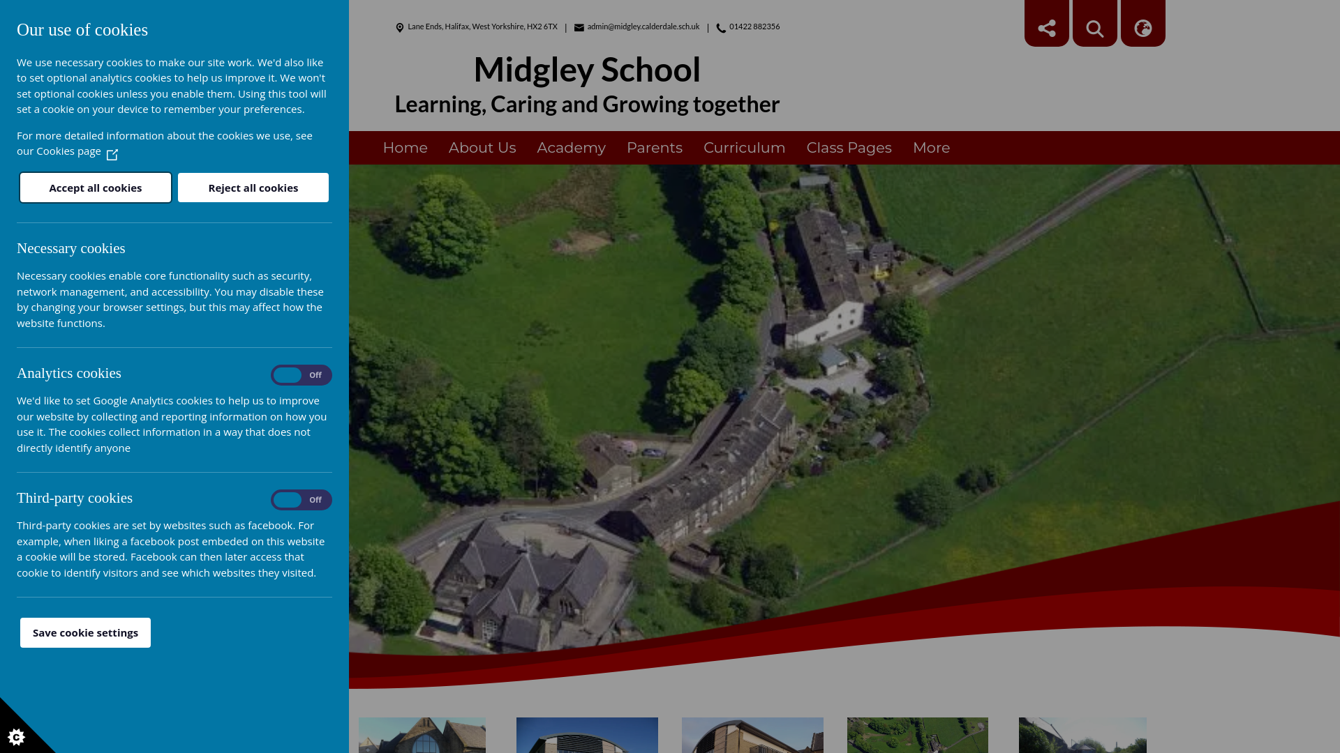 Website screenshot