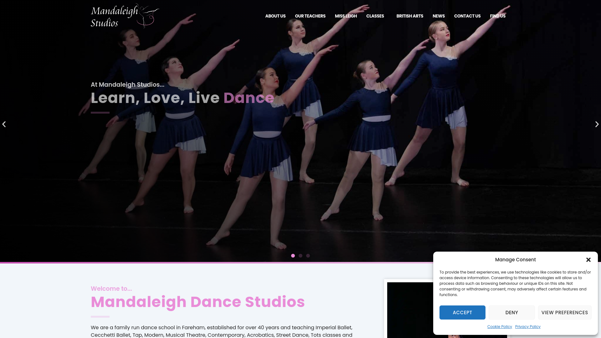 Website screenshot