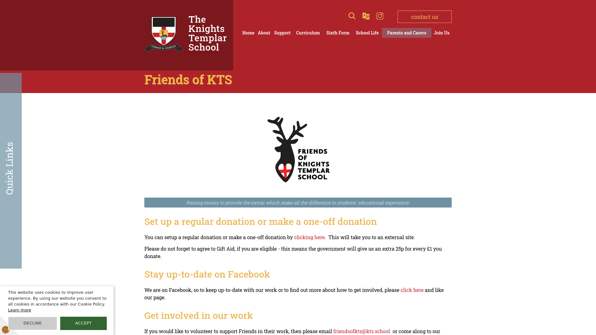 Website screenshot