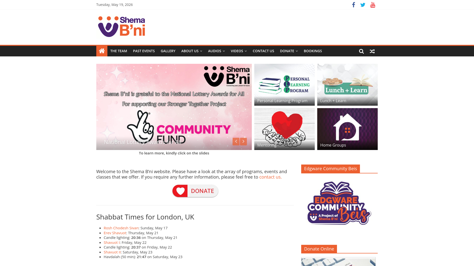 Website screenshot