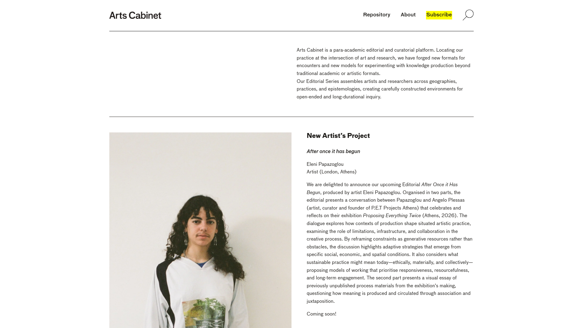 Website screenshot