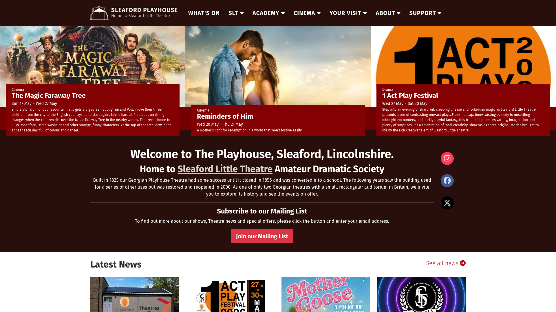 Website screenshot