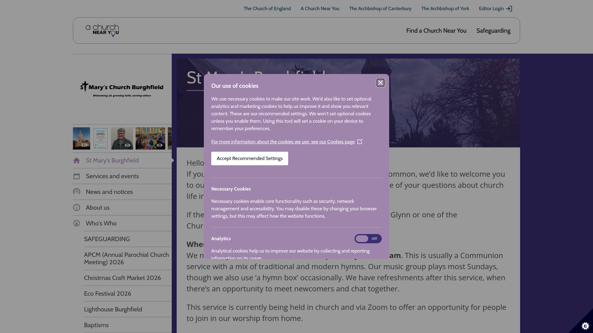 Website screenshot