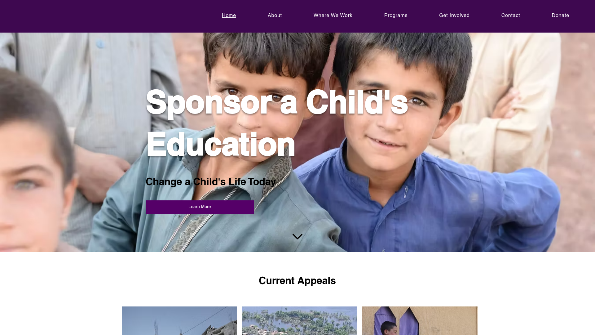 Website screenshot