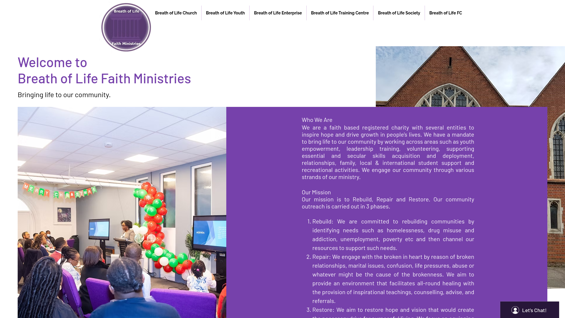 Website screenshot